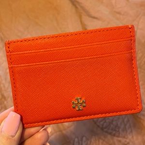Tory Burch credit card holder red wallet